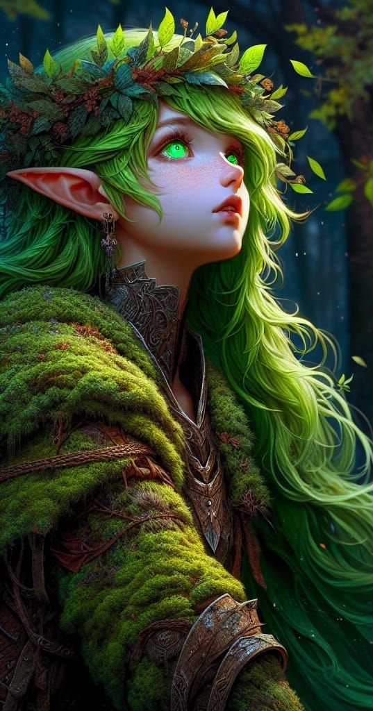 Manga Dryad Observes Forest Elder Dragon