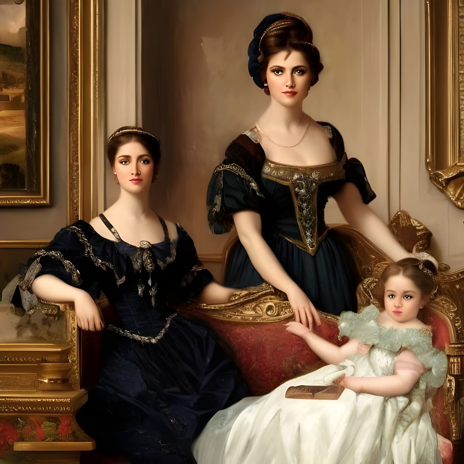 Beautiful Woman Enjoying Tea in Elegant Cafe