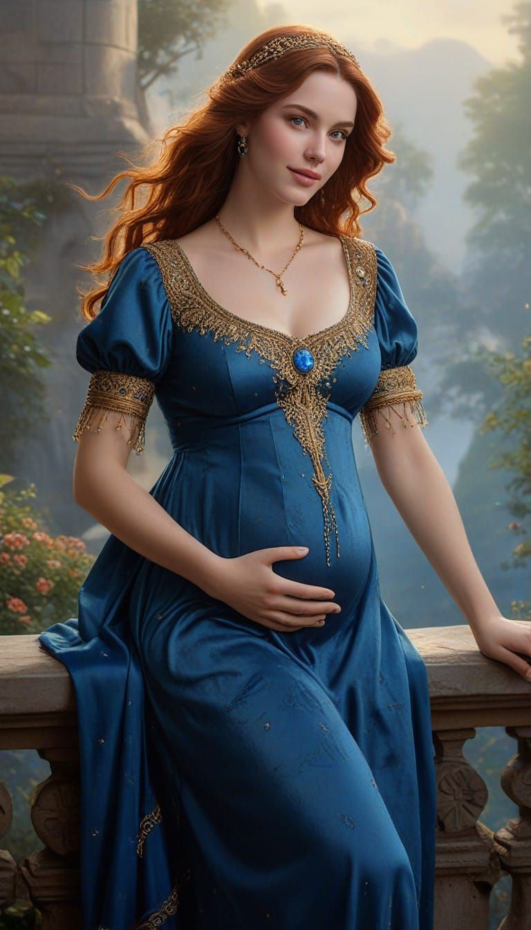 Medieval Queen Radiates Joy as She Welcomes New Life in Drea...