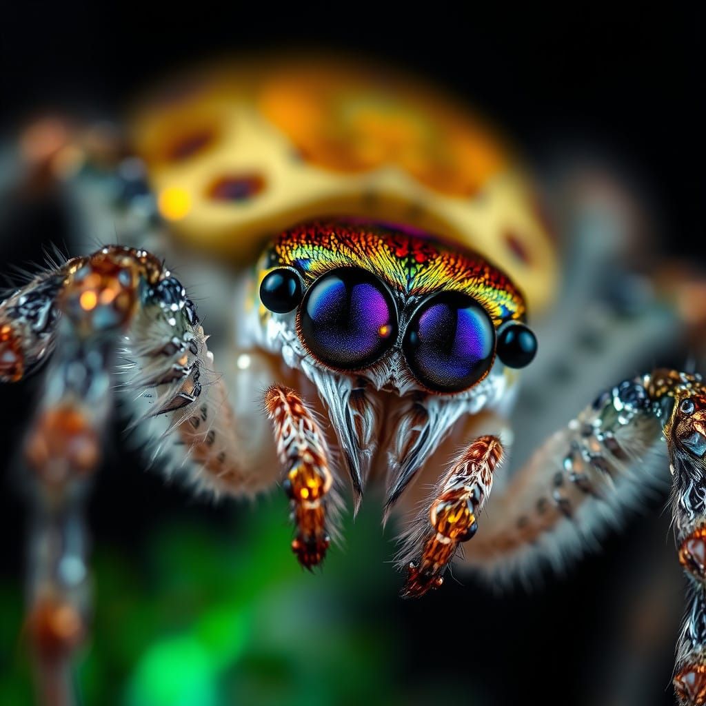 Microscopic Beauty in Iridescent Design