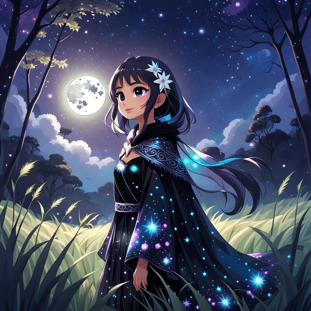 Thai Harengon in Starry Fantasy Landscape