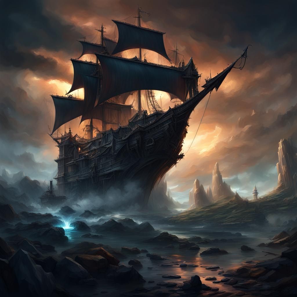 The Tiger Harpoon Ship, commanded by Jeanne the Sea Tigress!