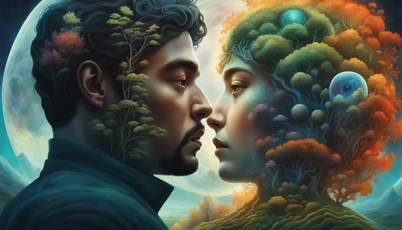 Dreamlike Mindscape Concept Art in Surrealist Style