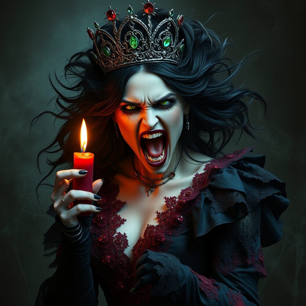 Vampire Queen's Haunting Fury in Dark Majesty