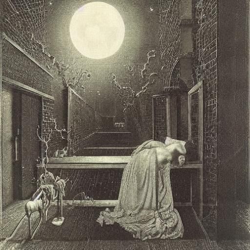 Ethereal Train Station: Surrealist and Renaissance Dreamscap...