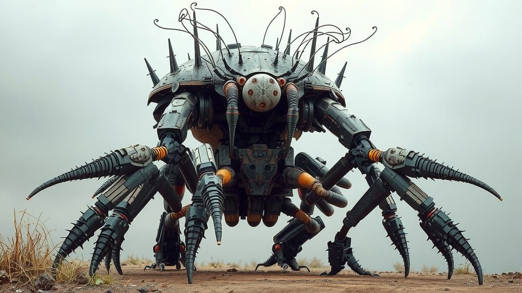 Cyberpunk Abomination Robot