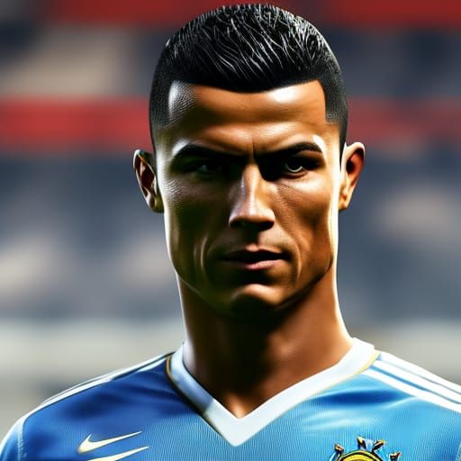 Cristiano Ronaldo Hyperrealistic Portrait in 4K