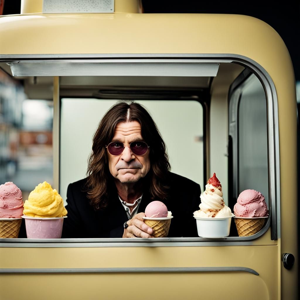 Ozzy Osbourne: The Ice Cream Man Portrait