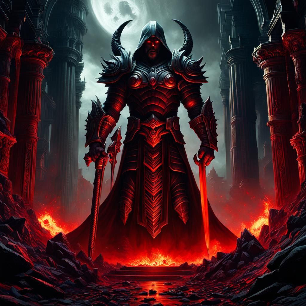 La Magra, the Blood God, newly arisen and taken to corporeal form