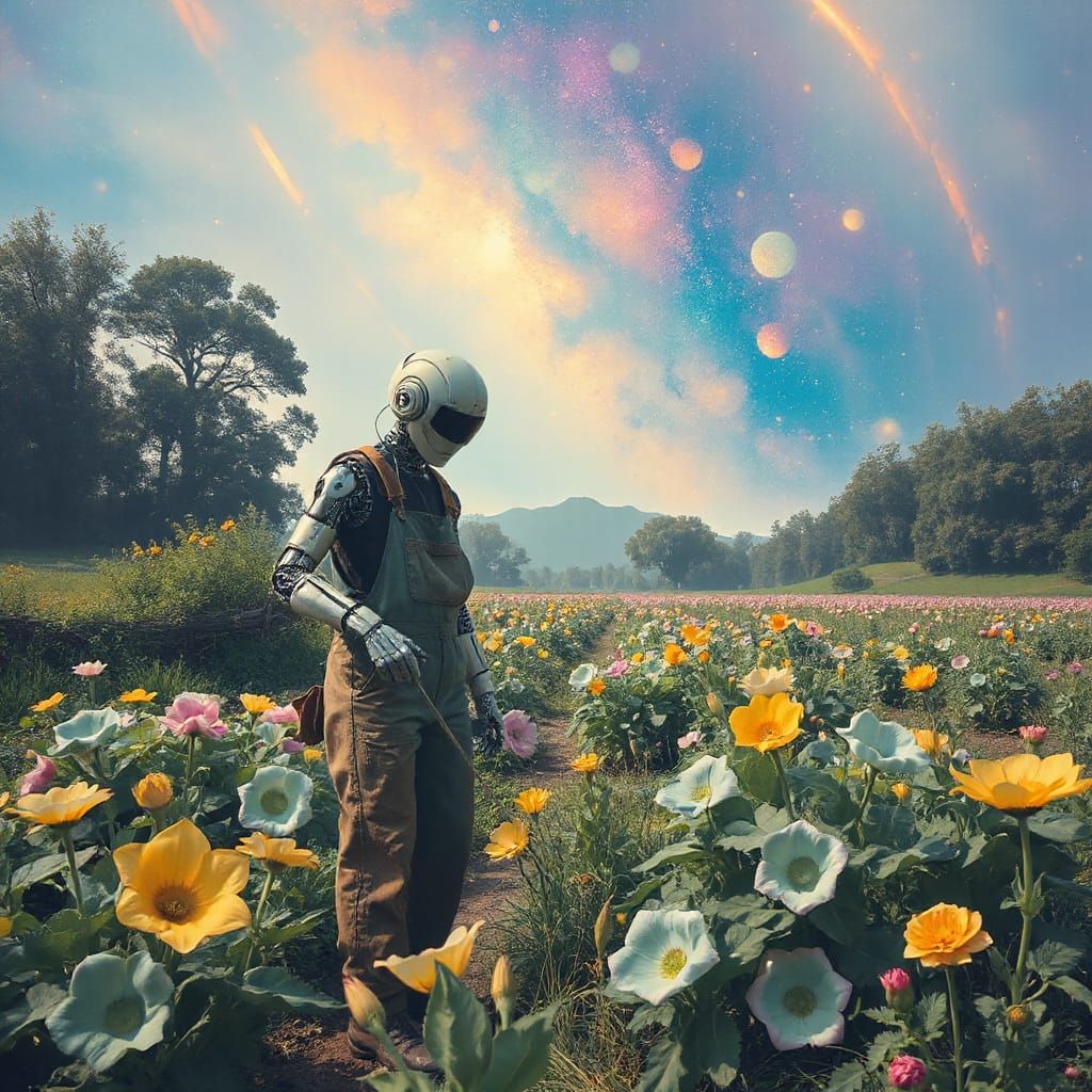 AI Gardener in Quantum Foam Landscape