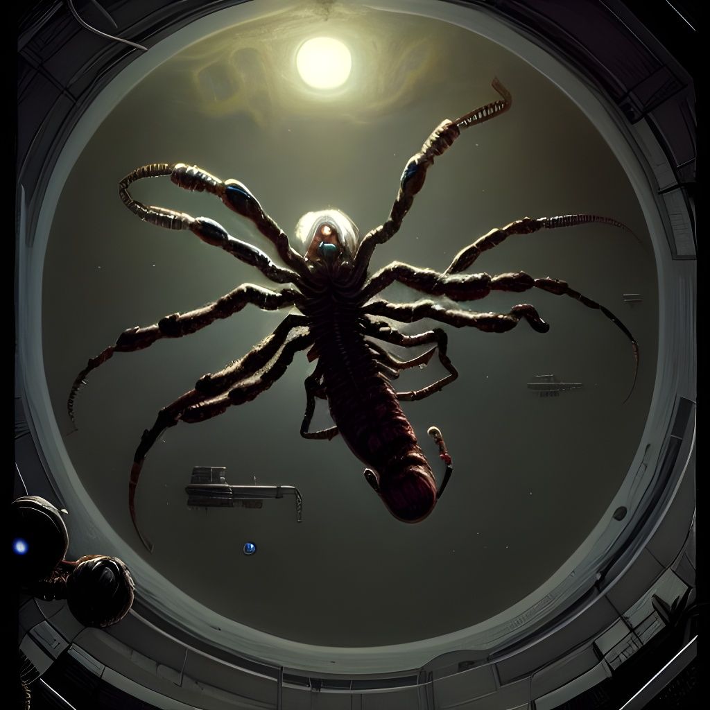 Terrifying Facehugger Leaps in Space Station