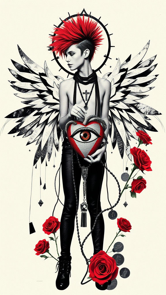 Our Lady of Social Justice in Punk Dadaist Style