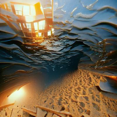 Underwater City: 3D Rendered Artstation Image