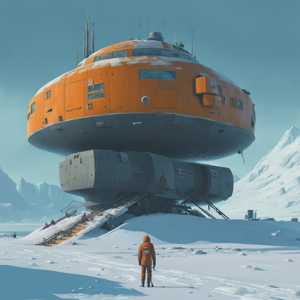 Cyber-Arctic Futurism: Abandoned Polar Outpost