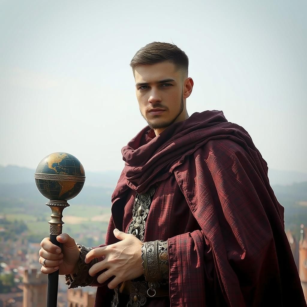 Byzantine Emperor Portrait on Fortress