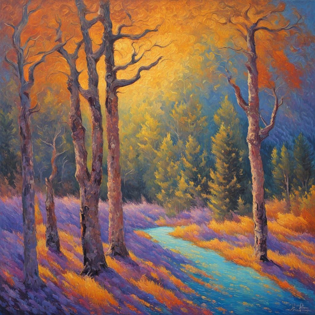 Ghostly Legends of Cheyenne WY Oil Painting