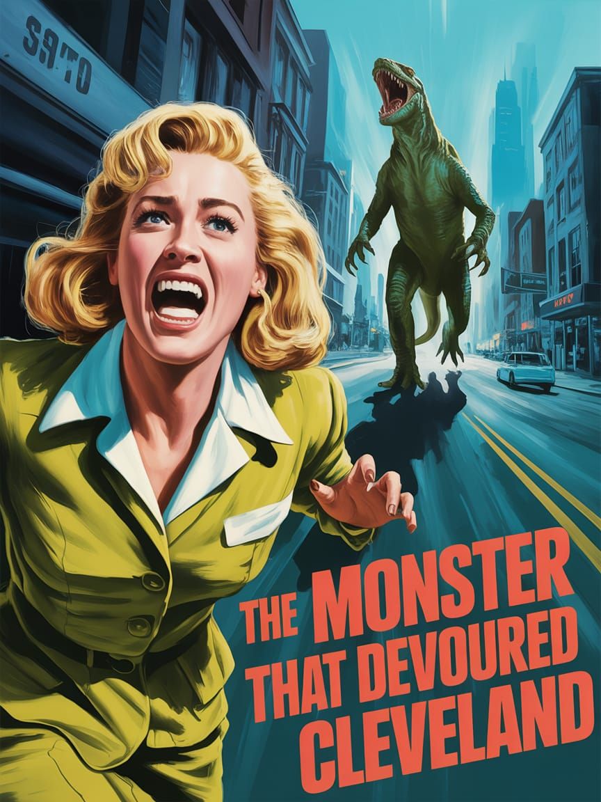 The Monster That Devoured Cleveland: Retro Pop Art