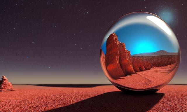 Planet in a Bottle: Majestic 8K Concept Art