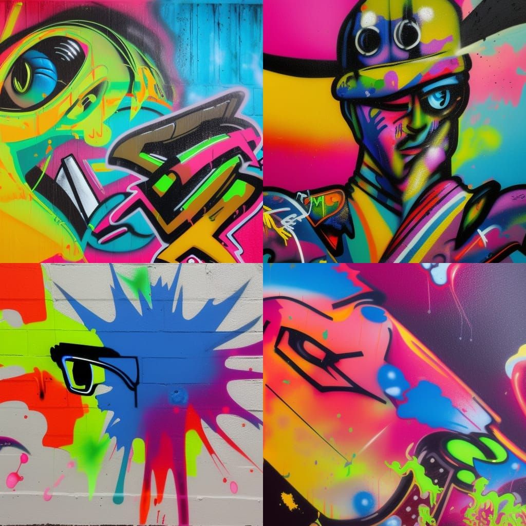 Colorful Graffiti Art: Nimitz Roswell in Spray Paint
