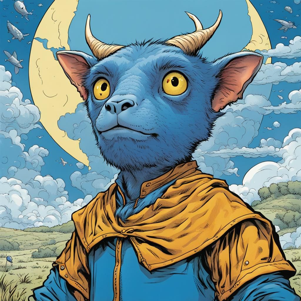 Boy Blue Fables Comic Book Illustration