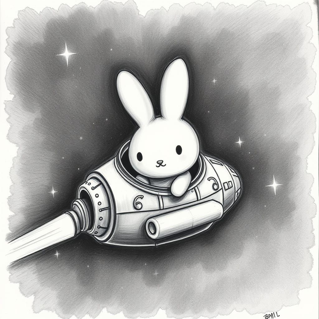 Miffy Bunny Spaceship