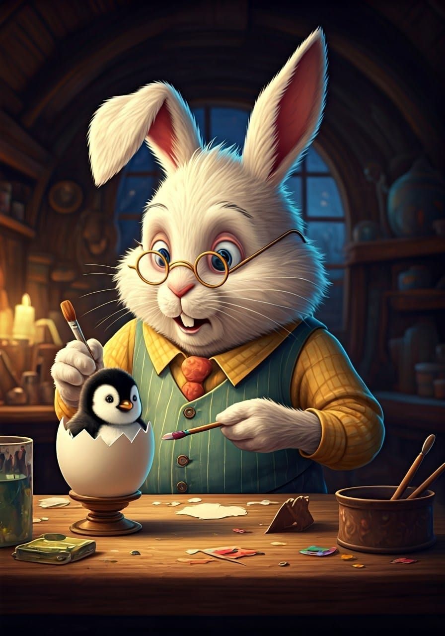 Enchanted Easter Bunny's Whimsical Workshop Surprise