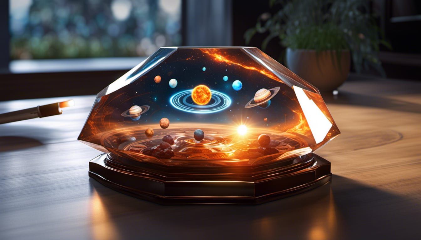 Solar system in glass heptagon v.2