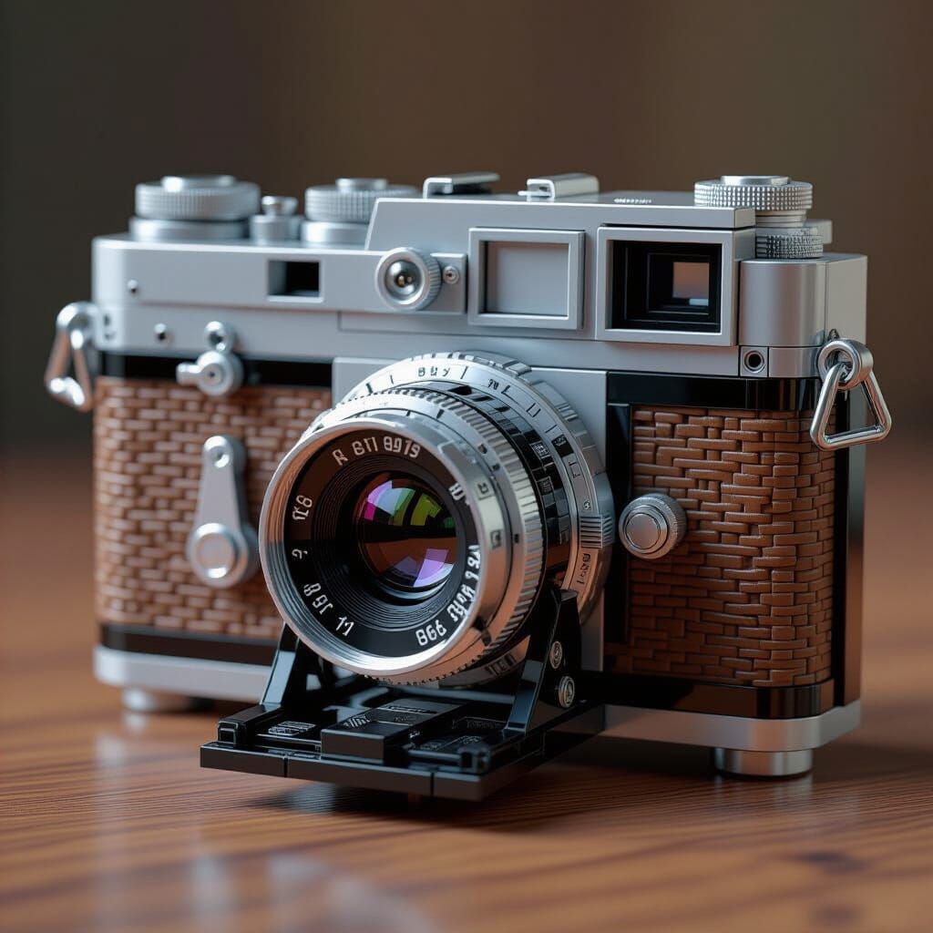 Steampunk Camera Built From Lego Bricks