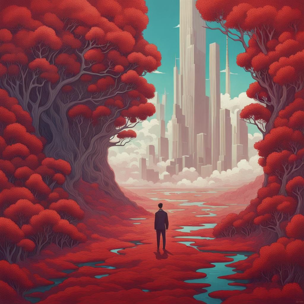 Surreal Sci-Fi Landscape Art