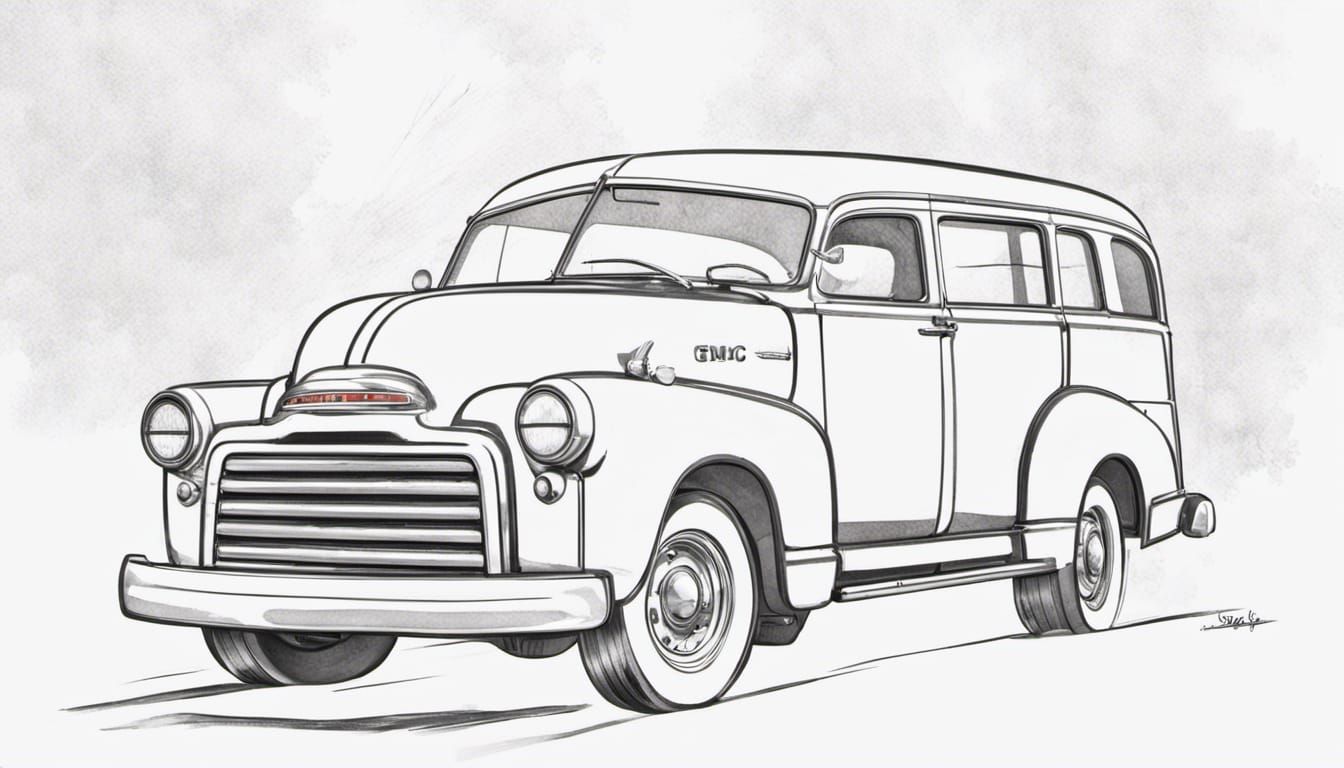 Classic 1952 GMC Suburban Carry All Wagon