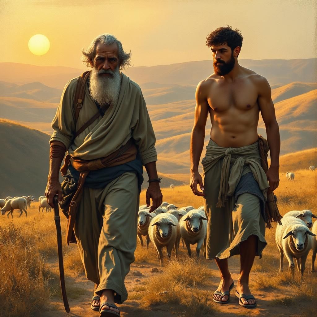 Shepherds in Ancient Israel, Wyeth-Soutine Style