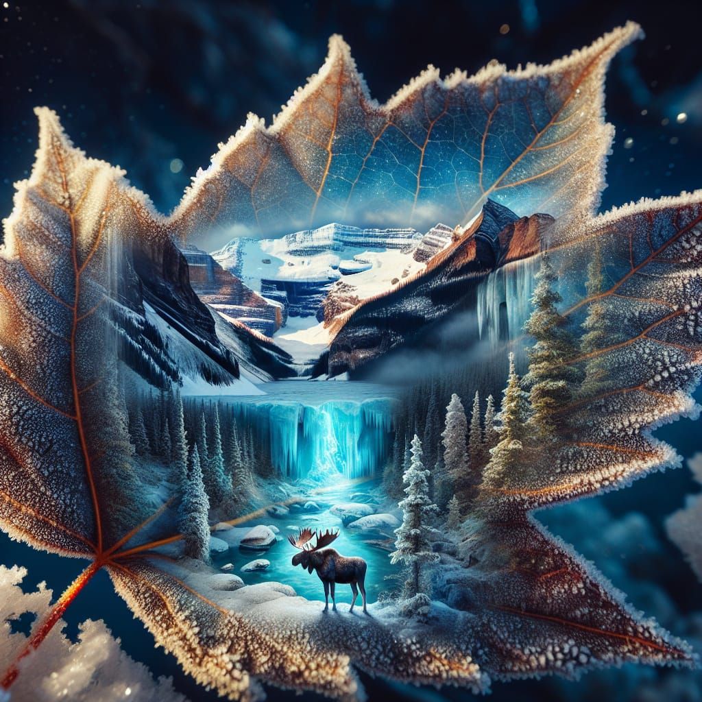 Surreal Leaf Portal Reveals Rocky Mountain Wonderlands