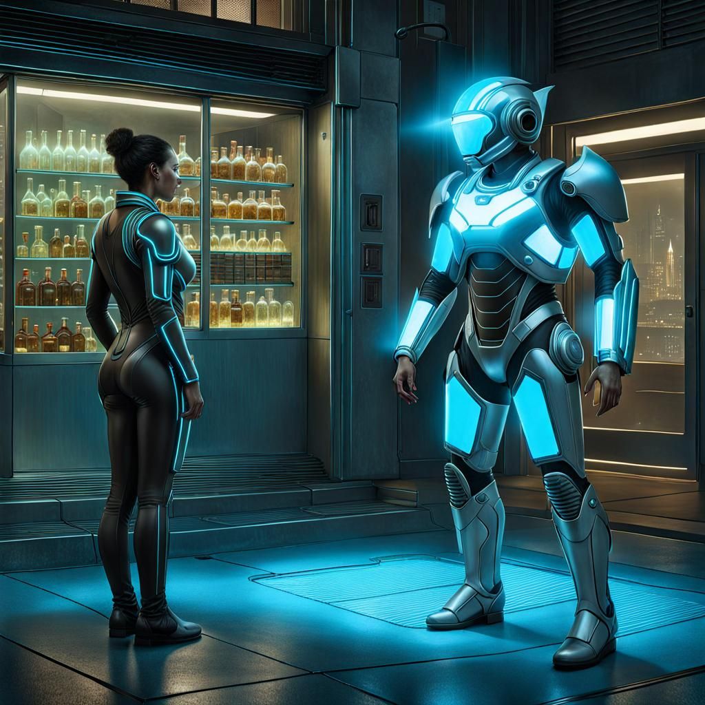 Bioluminescent Cityscape: A Futuristic Triumph