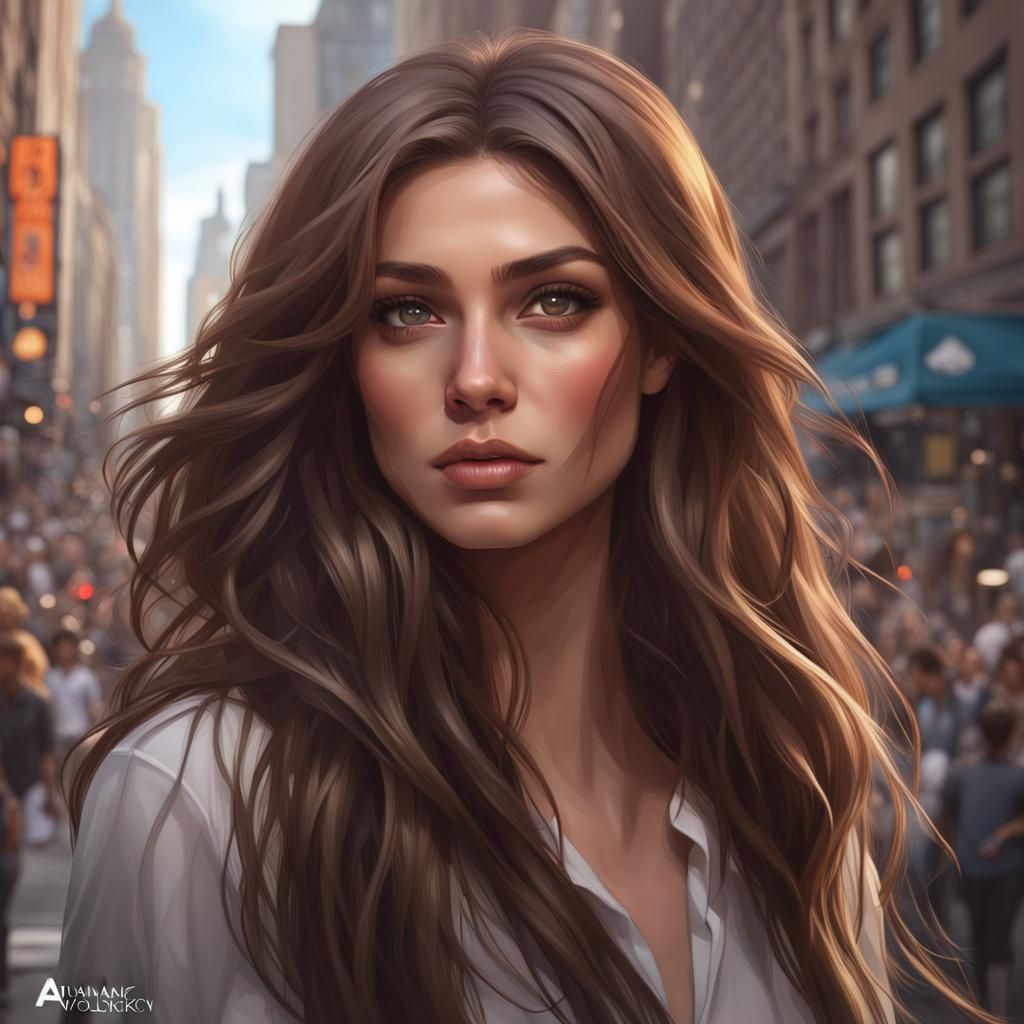 Jewish Woman Portrait in Modern NYC