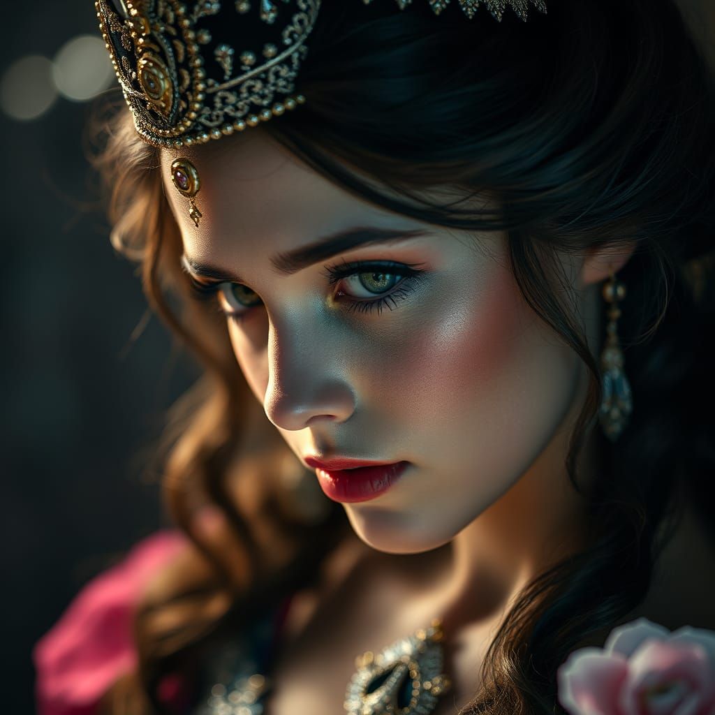 Hyperrealistic Princess Portrait in High Definition