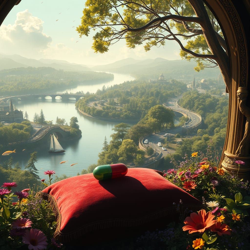 Mystical Estate: Medicine Capsule Overlooking River