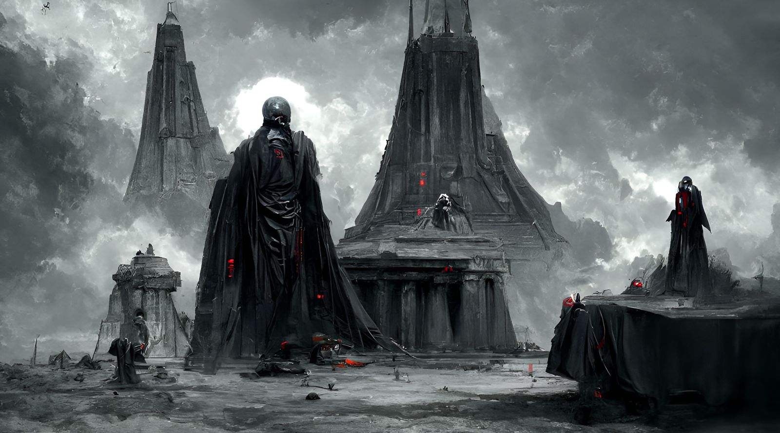 Sinister Sith Temple Concept Art in 8k Resolution