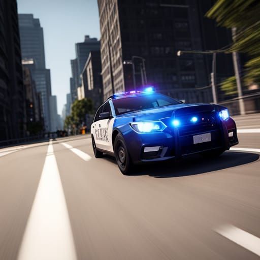 Police Cruiser Responding: 3D Game Cinematic