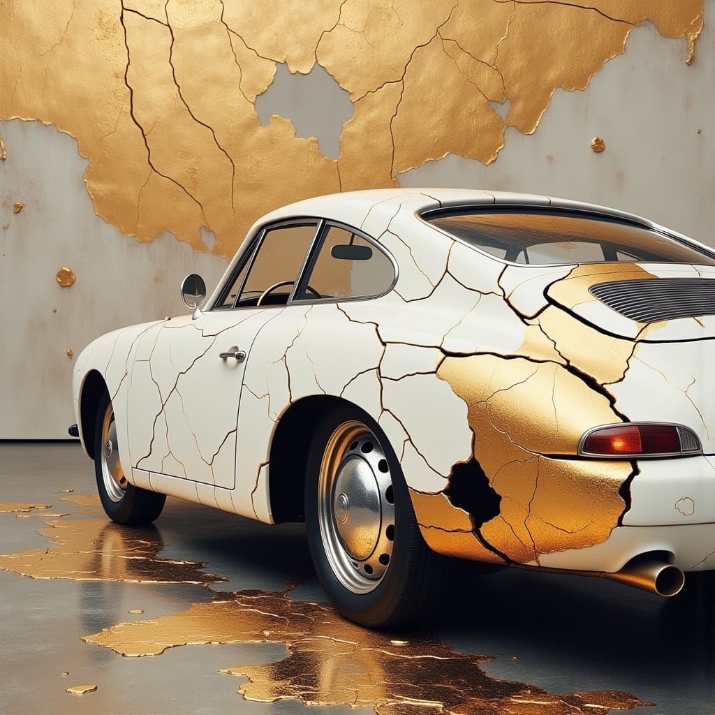 Kintsugi Style Car Repair - For the Rich & Famous