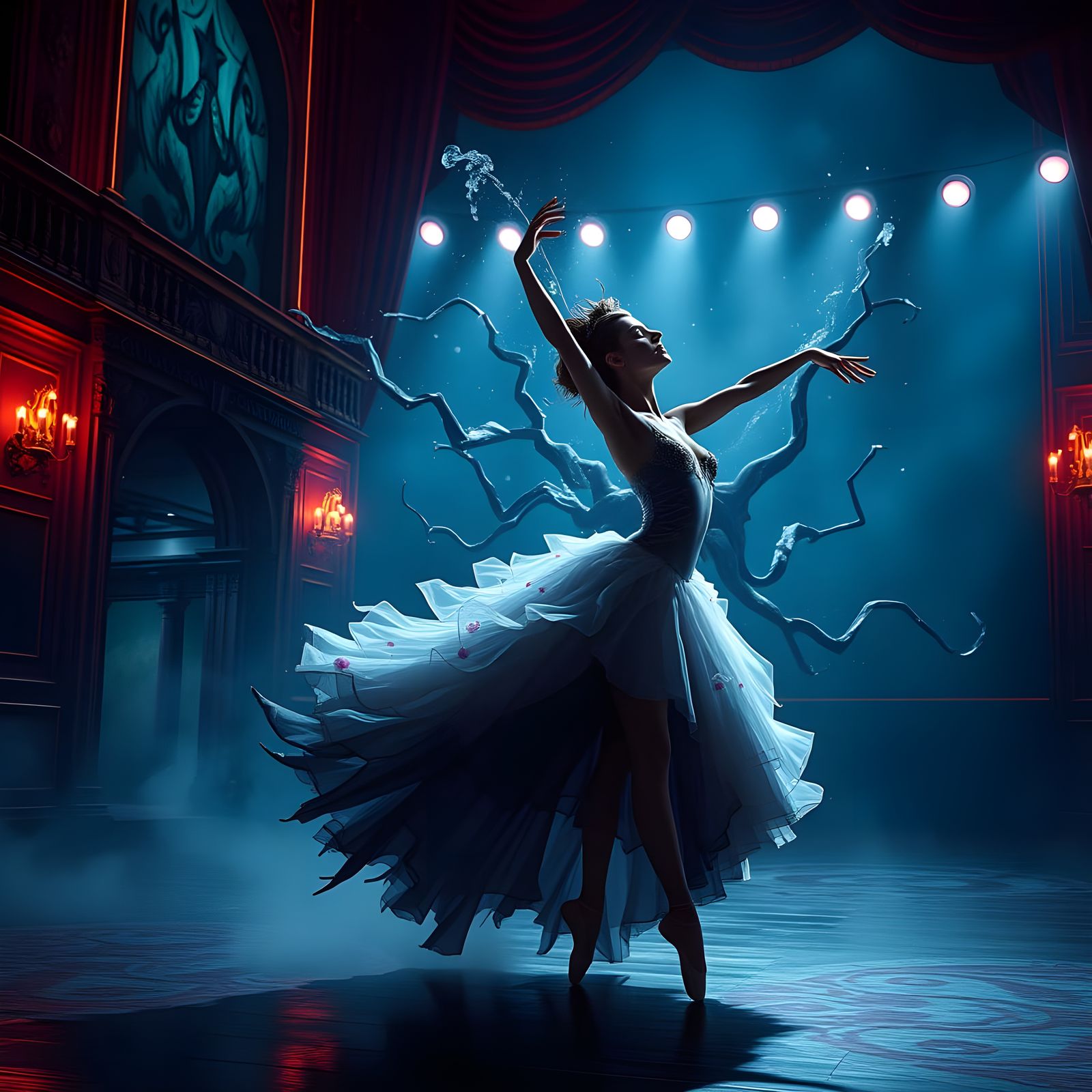 Ballet Dancer Confronts Mysterious Dark Twin on Theater Stag...