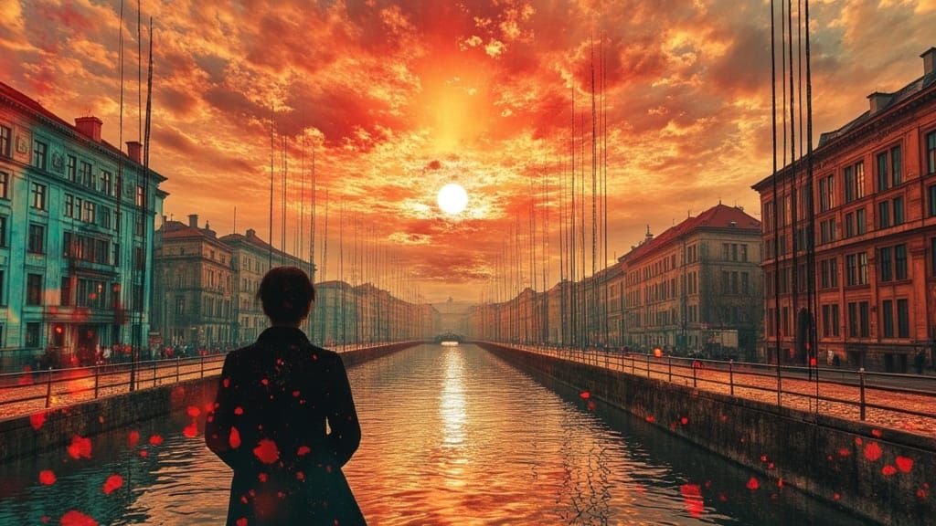 Bosphorus Sunset with Dreamscape Fantasy Elements