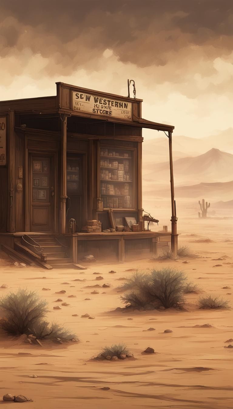 Desert Store in Sandstorm: Western Ephemera