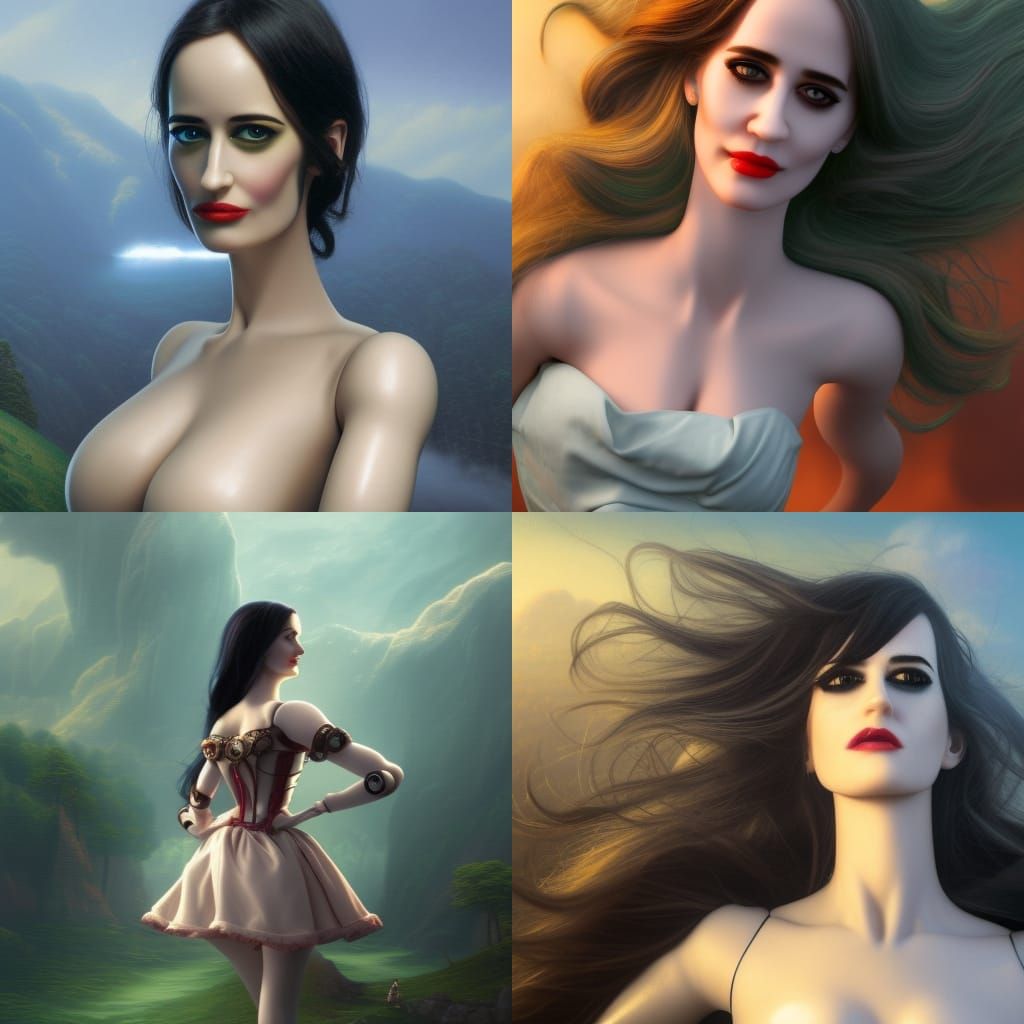 Futuristic Doll with Open Mouth in Vibrant Colors