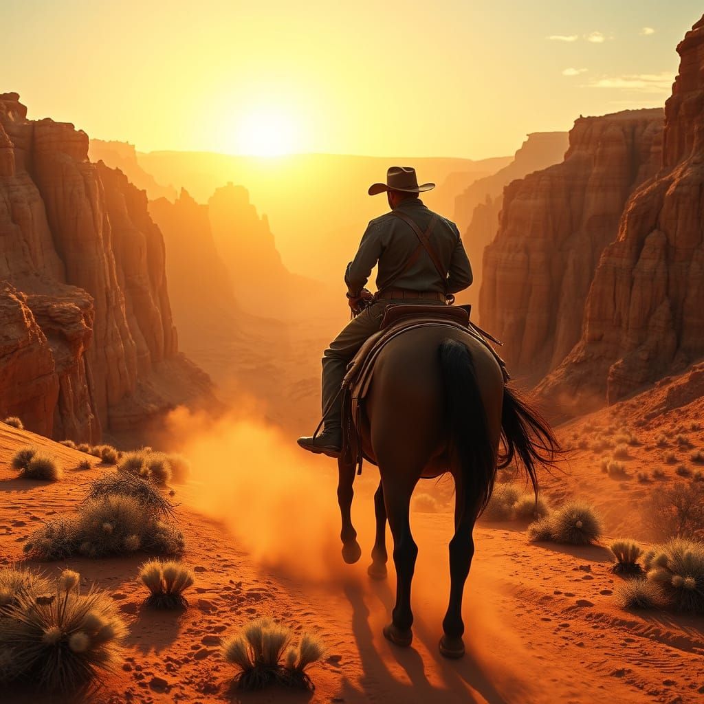 A Heroic Cowboy Rides Through the American Frontier