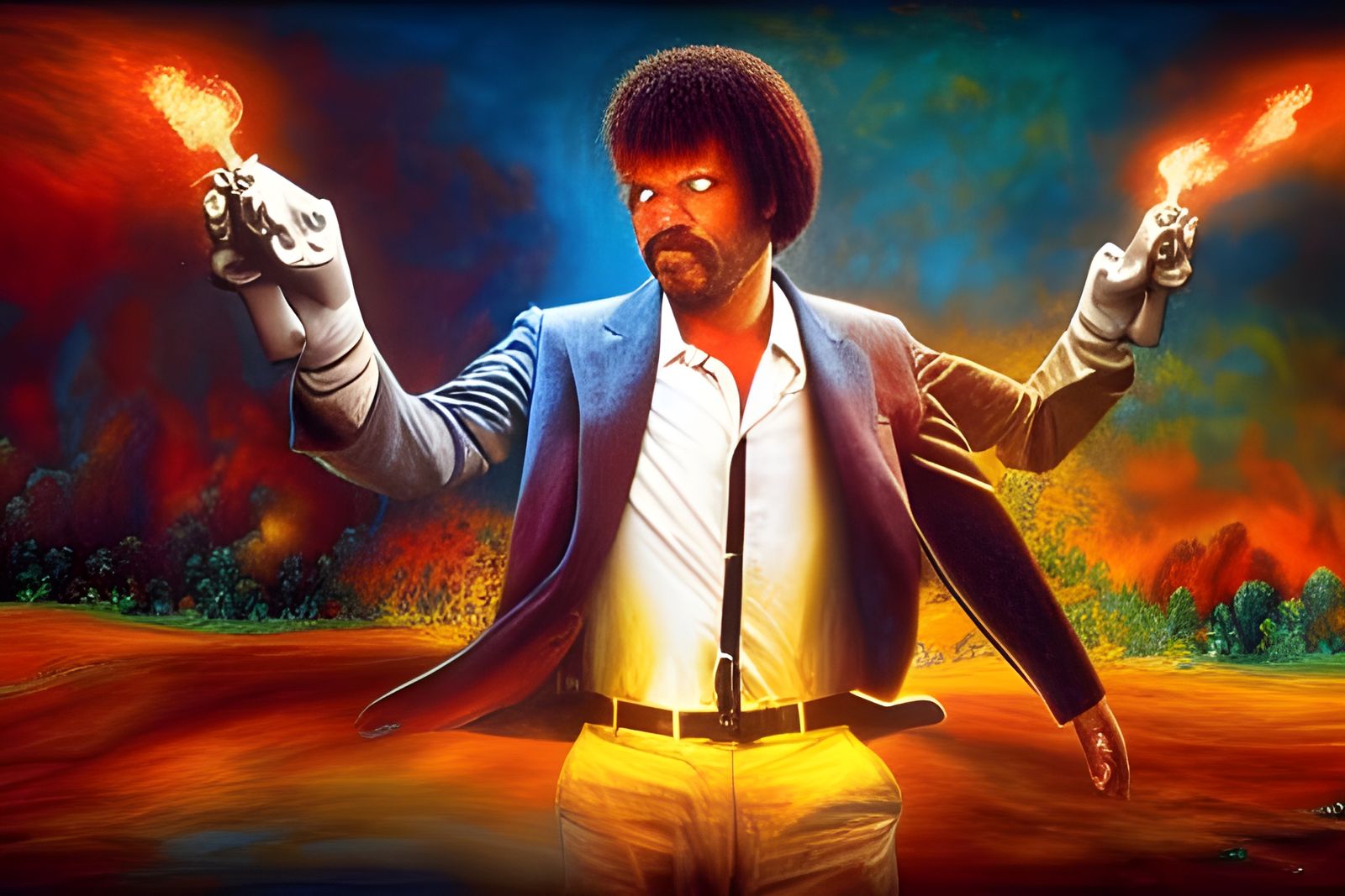 Neo-Noir Diner Scene in Photorealistic Style