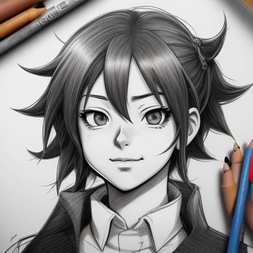 My Hero Academia Style Manga Portrait