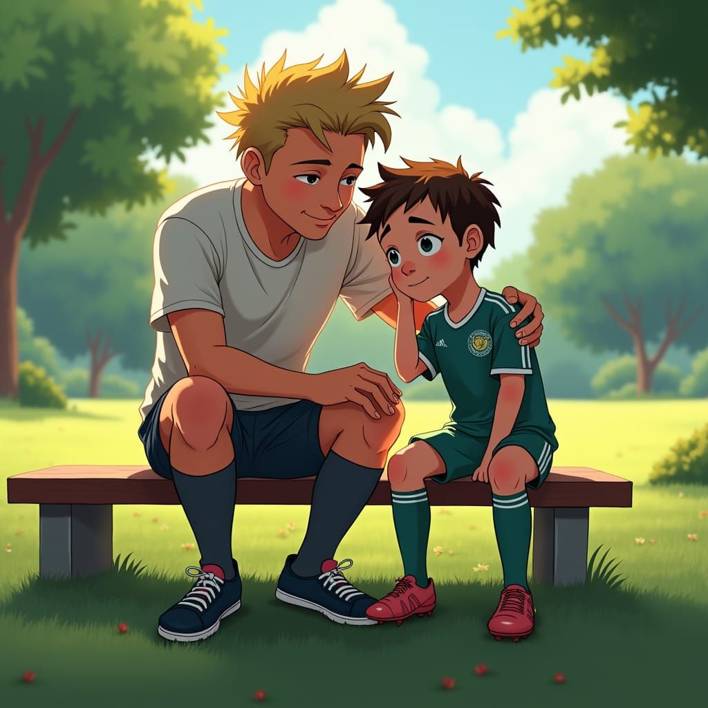 Emotional Moment: Logan Paul Comforts Son in Manga Style