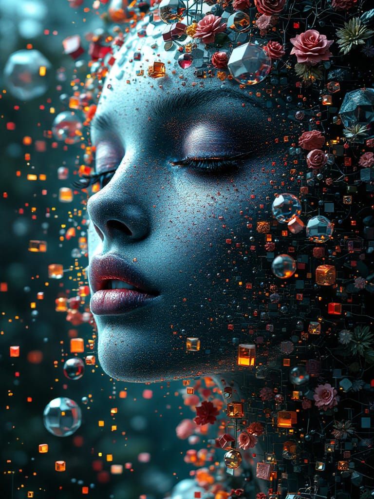 Bangentra'n Wooc Portraited with Fission Lips in Countermandala Cubes of Total Reflectivism Infinite Recursion