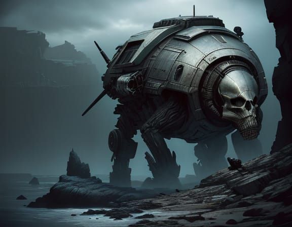 Cyberpunk Heroes in Occult Art Style