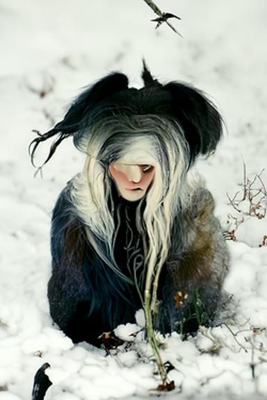 Witch of Winter Digital Painting